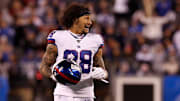 Engram walking off the field during a game vs. the Cowboys