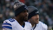Former Dallas Cowboys WR Dez Bryant and QB Tony Romo. 