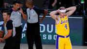 Alex Caruso salió lastimado ante los Nuggets