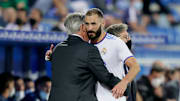 Carlo Ancelotti et Karim Benzema