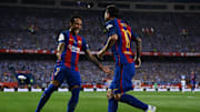 Neymar celebra su gol en la final de la Copa del Rey 2017 junto a Messi