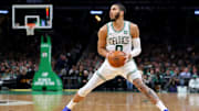 Jayson Tatum en el duelo ante los Detroit Pistons