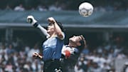 La celebre "mano de Dios" di Maradona