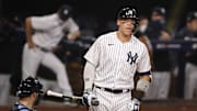 Judge bateó nueve cuadrangulares y bateó para promedio de .257 en la temporada 2020 de la MLB