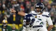 Russell Wilson directing traffic in the 2019 Divisional Round matchup vs. the Packers  