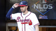 The Atlanta Braves' Dansby Swanson talks about tough end to last season and this years' offseason