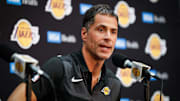 Earvin "Magic" Johnson & Rob Pelinka Los Angeles Lakers Media Availability