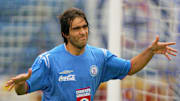 El delantero argentino Cesar 'Chelito' Delgado