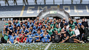 L'Empoli festeggia la vittoria della Serie B