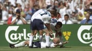 Paul Gascoigne's famous dentist's chair celebration against Scotland