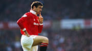 Le "King" Eric Cantona sous les couleurs de Manchester United. 