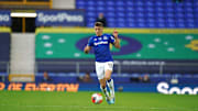 Lucas Digne in action during the Merseyside derby