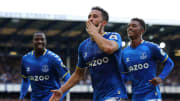Townsend celebrates after slotting his penalty past Tim Krul