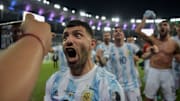 FBL-2021-COPA AMERICA-ARG-BRA - Agüero festejó la Copa América como pocos.