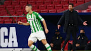 Simeone durante el Atlético de Madrid - Betis