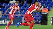 Luis Suárez celebra su segundo gol