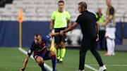 Flick, en el partido de Champions 2020 entre Barcelona y Bayern Múnich