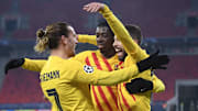 Antoine Griezmann et Ousmane Dembélé ont tous deux marqué lors de la victoire du Barça.