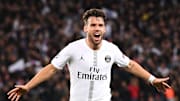 Juan Bernat, au cours d'un match de Ligue des Champions contre Liverpool en 2019.