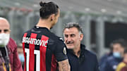 On a eu le droit à une belle image entre Zlatan Ibrahimovic et Christophe Galtier.