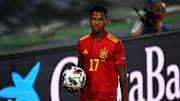 Ansu Fati debutó con España con 17 años