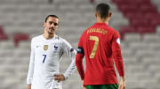 Antoine Griezmann y Cristiano Ronaldo 