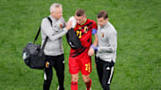 Timothy Castagne est sorti sur blessure face à la Russie.