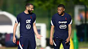 Mbappé et Benzema sont pour la première fois réunis ensemble sous le maillot français.