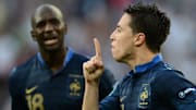 La célèbre célébration de Samir Nasri lors de l'Euro 2012. 