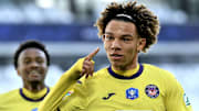 Janis Antiste sous les couleurs de Toulouse en Coupe de France. 