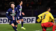 Adil Aouchiche, buteur en Coupe de France cette saisoN. 