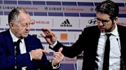 Jean-Michel Aulas et Juninho.