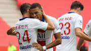 Kylian Mbappé aux côtés d'Alessandro Florenzi et de Julian Draxler