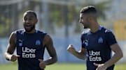 Alvaro et Amavi à l'entraînement de l'OM