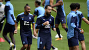 Mitroglou grise mine à l'entraînement avec l'OM. 