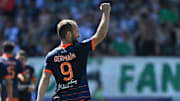 valere Germain avec Montpellier cette saison 