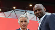 Patrick Vieira et Jean-Pierre Rivere président de l'OGC Nice FBL-FRA-LIGUE1-NICE