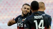 Amine Gouiri et l'OGC Nice tenteront de créer l'exploit en Allemagne.