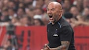 Jorge Sampaoli avec l'OM cette saison 