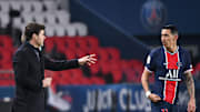 FBL-FRA-LIGUE1-PSG-BREST - Di María y Pochettino.