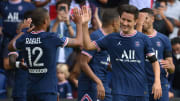 Le Paris Saint-Germain au cours du match face à Clermont ce samedi