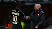 Eduardo Camavinga et Bruno Genesio. 