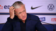 Didier Deschamps en conférence de presse avant le Final Four.