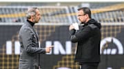 Adi Hütter und Fredi Bobic im Gespräch