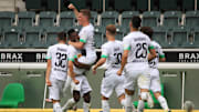 Borussia Mönchengladbach feiert den Einzug in die Champions League