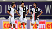 Cristiano Ronaldo accompagné de Paulo Dybala et de Miralem Pjanic
