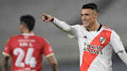 Suárez festejando