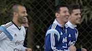 Messi, Mascherano y Gago