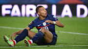 Kylian Mbappé avec l'équipe de France cette sai