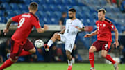 Lorenzo Insigne in azione contro la Svizzera